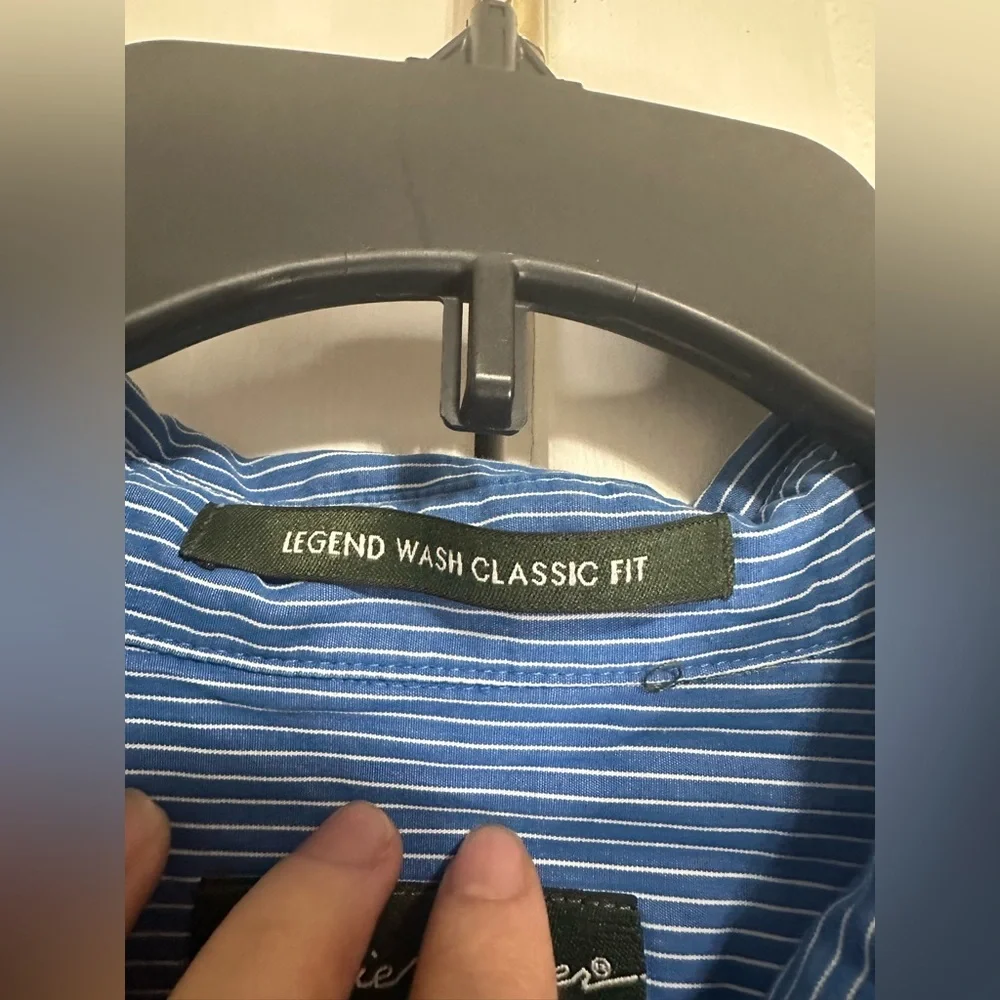 Eddie Bauer Shirt Mens XL Blue Long Sleeve Button Up - Picture 3 of 7